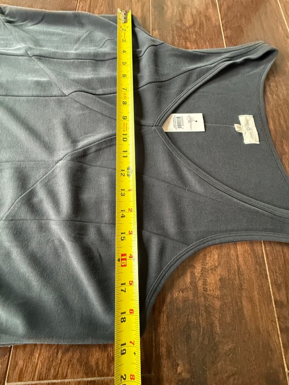 Lou & Grey Gray Sleeveless Maxi Dress Size L NWT Modal Blend *Read Fit Note* - Picture 4 of 10